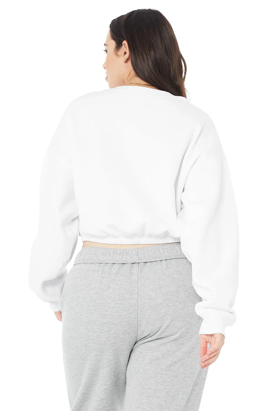 Devotion Crew Neck Pullover - White