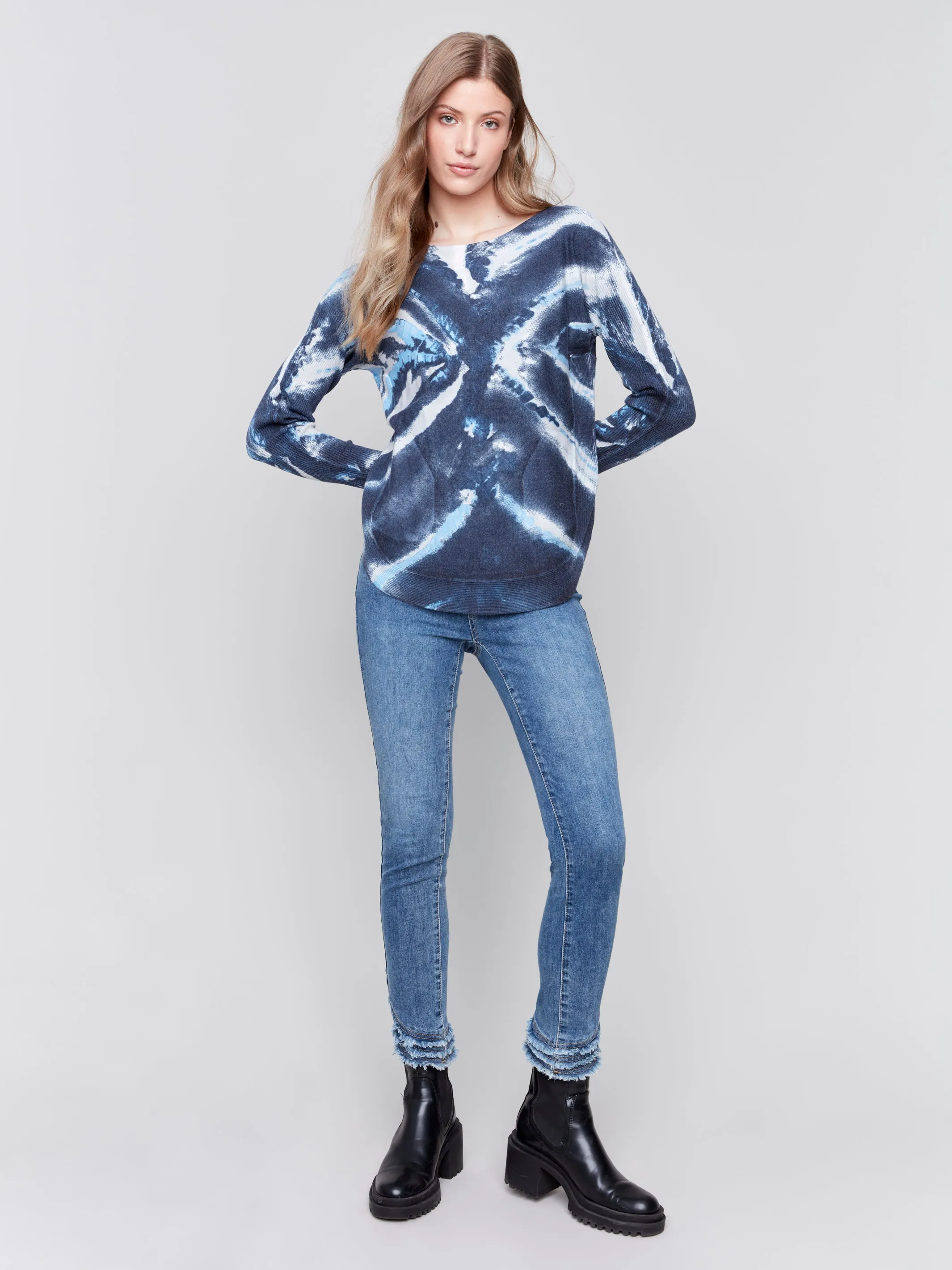 DIAMOND TIEDYE LS TOP