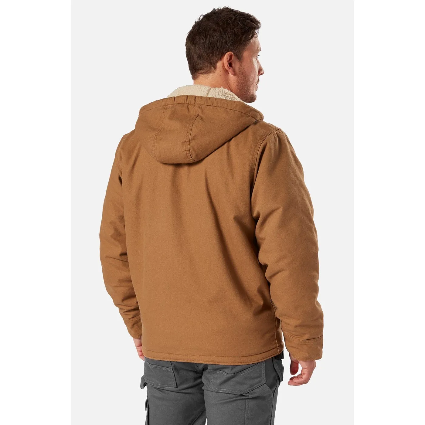 Dickies Sherpa Lined Duck Jacket  Rinsed Brown Duck