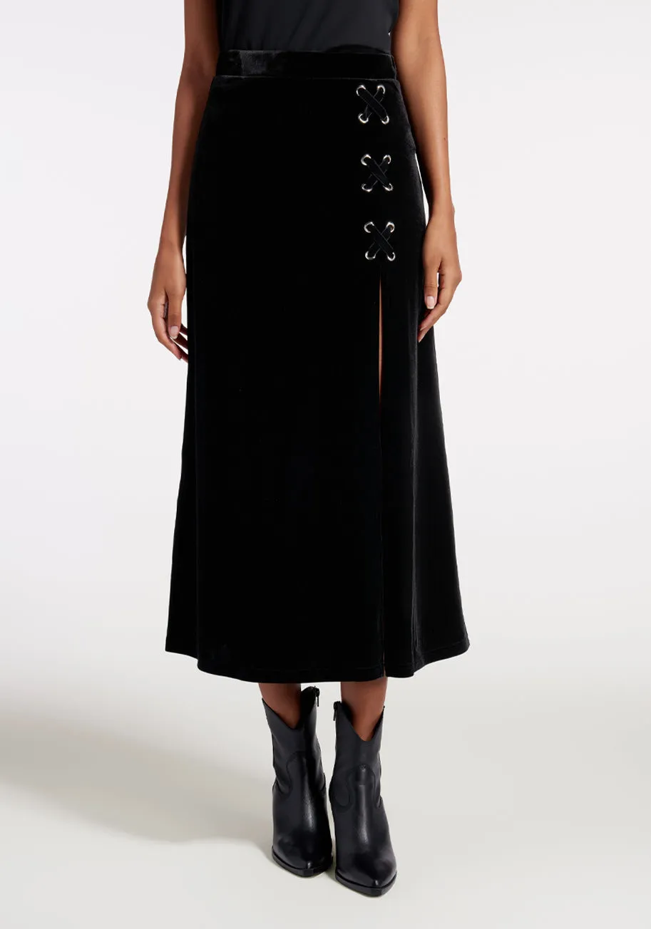 Don't Look Down Midi Skirt