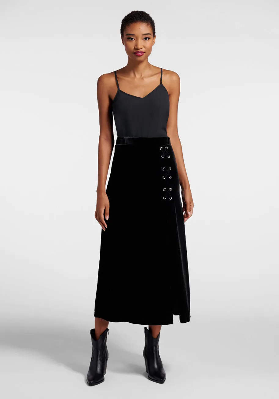 Don't Look Down Midi Skirt