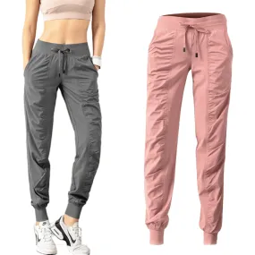 Drawstring Running Sport Joggers Women