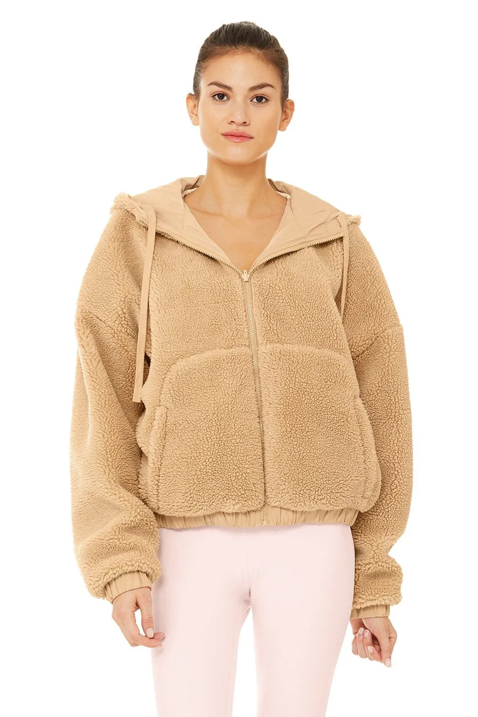 Duality Reversible Sherpa Jacket - Putty/Pristine/Soft Pink