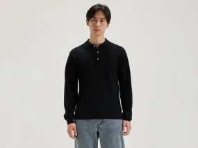 Dynol polo-style sweater (242 / M / BLACK BLUE)