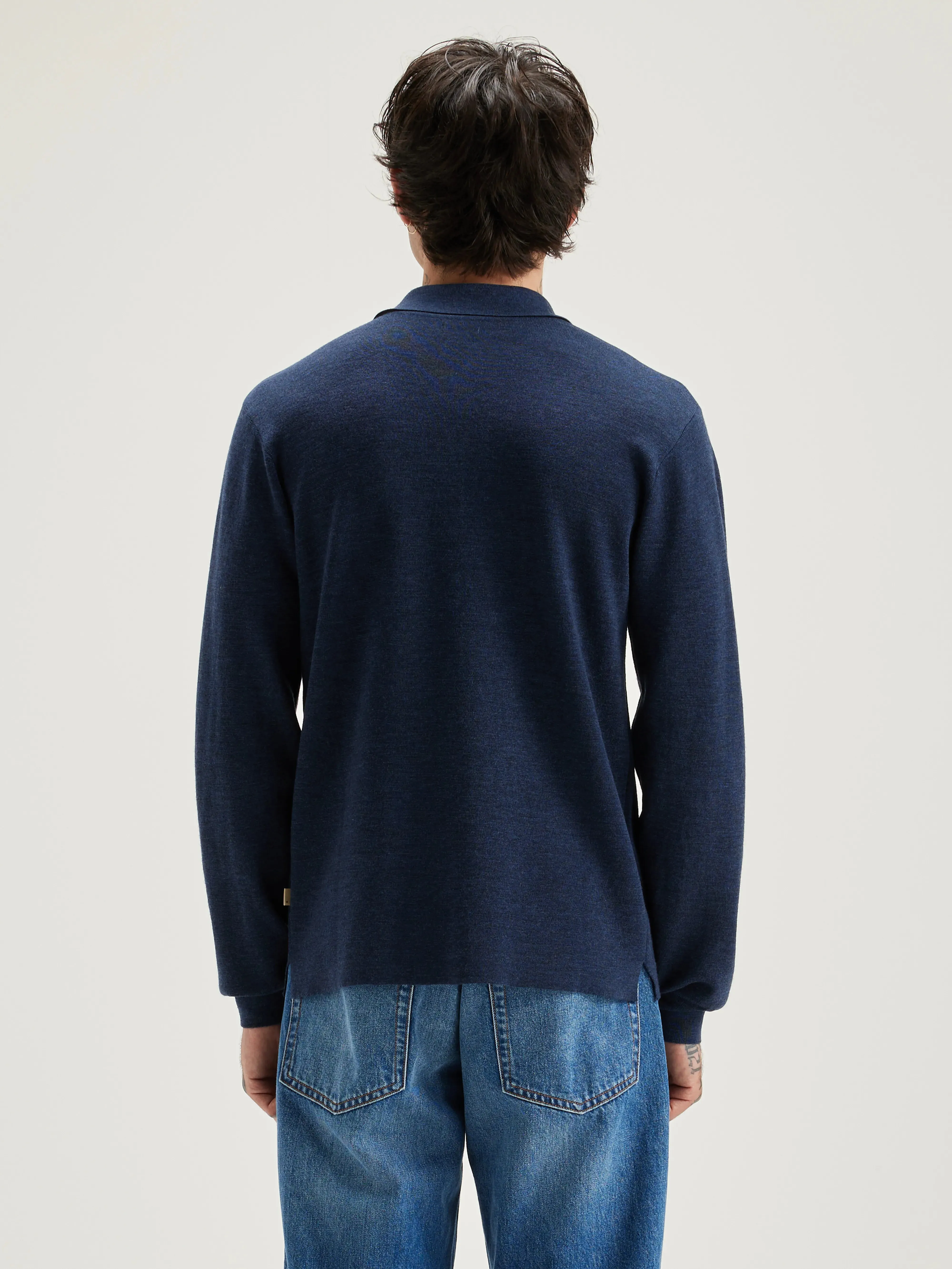 Dynol polo-style sweater (242 / M / NIGHT SHADOW)