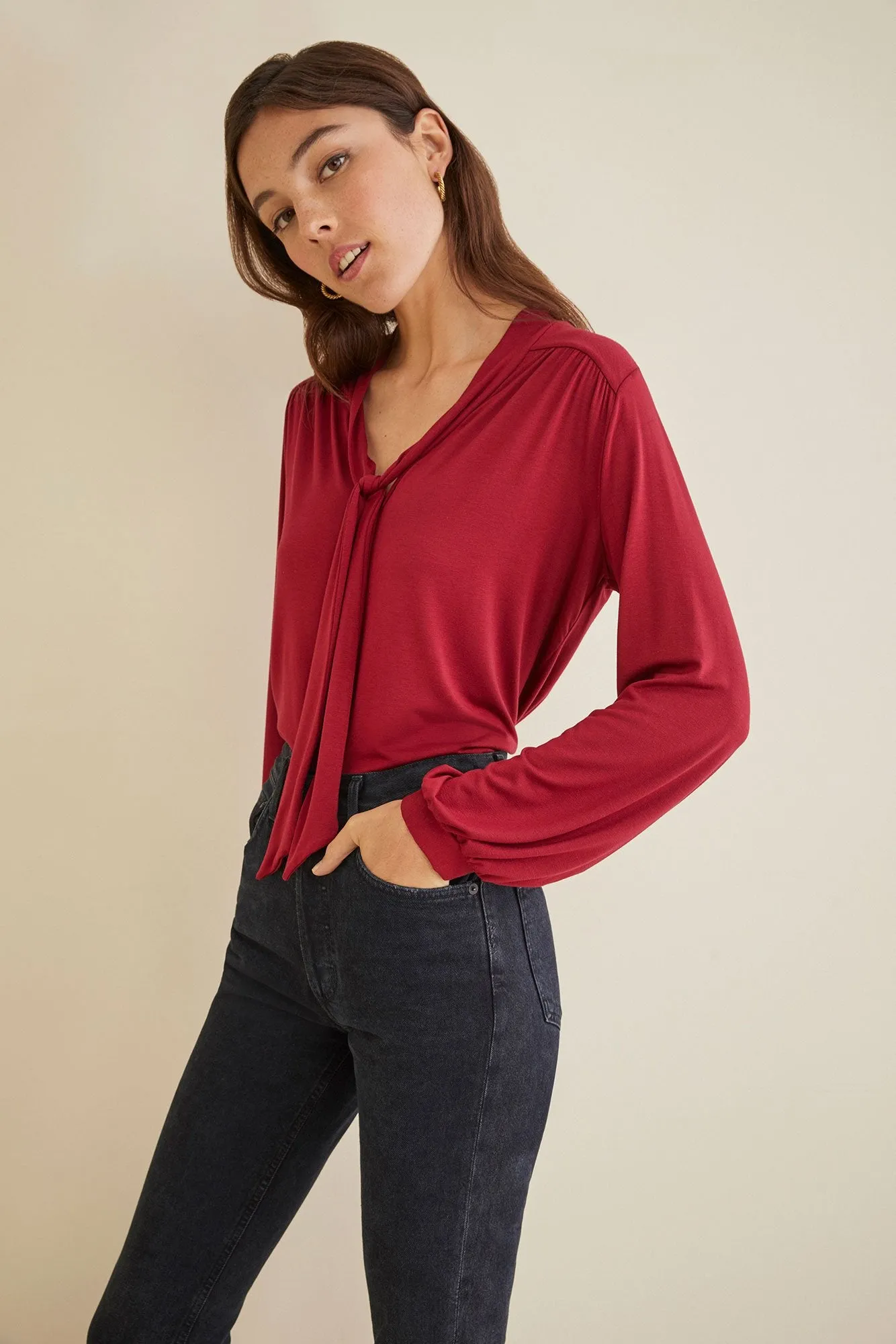 Elias Tie Neck Top