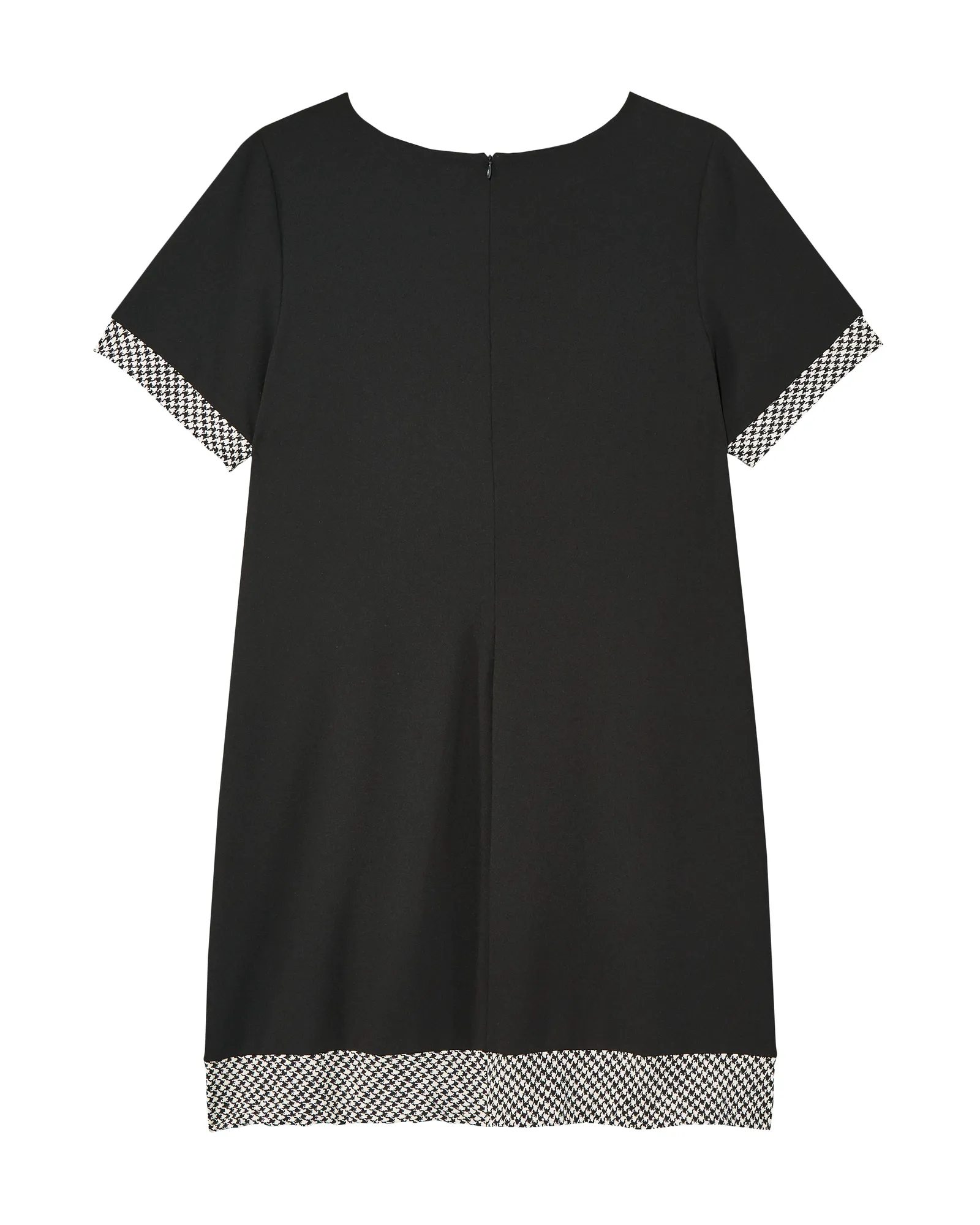 Elmira Short Sleeve Dress | Black / White