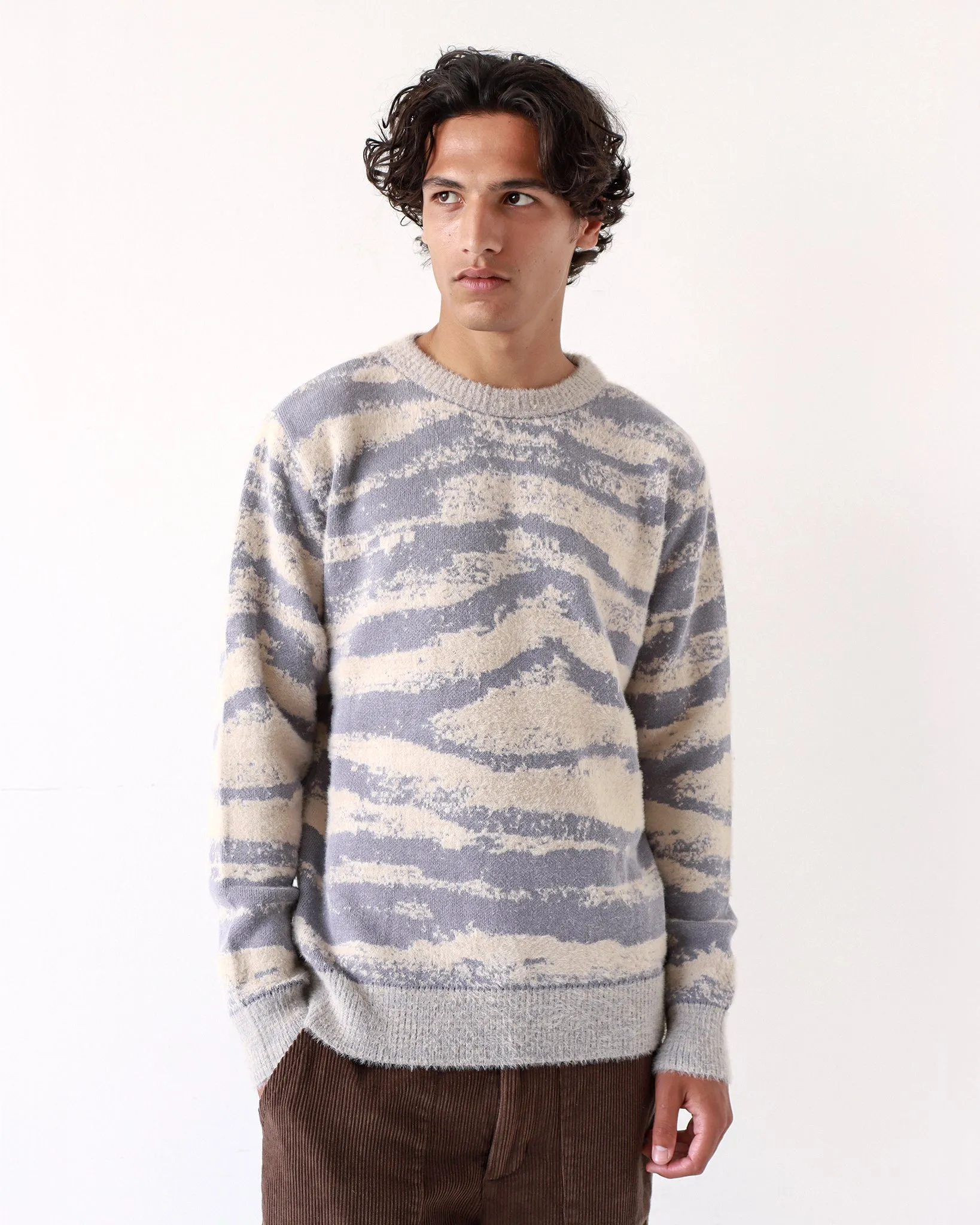 Ether Knit - Silver Blue Landscape Repeat