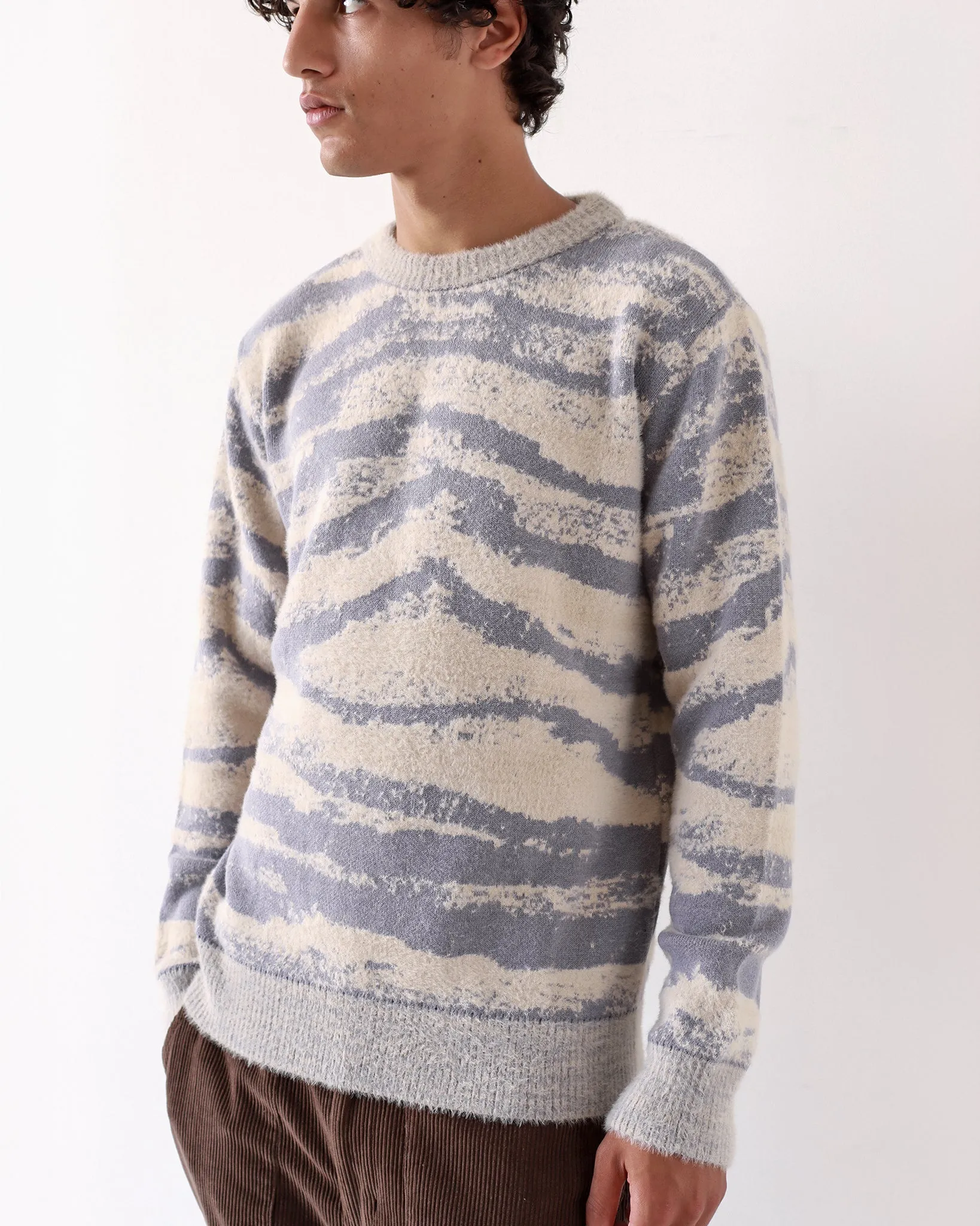 Ether Knit - Silver Blue Landscape Repeat