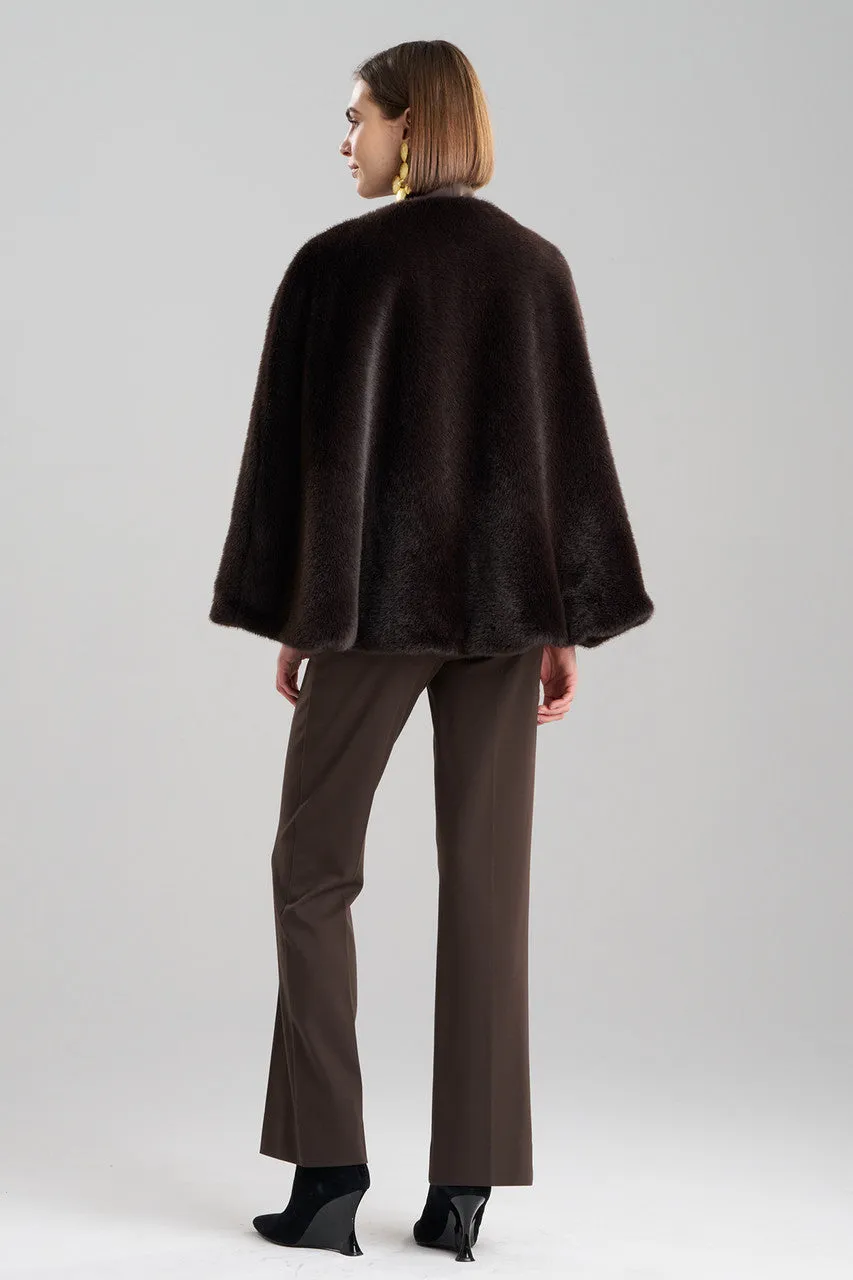 Faux Mink Cape