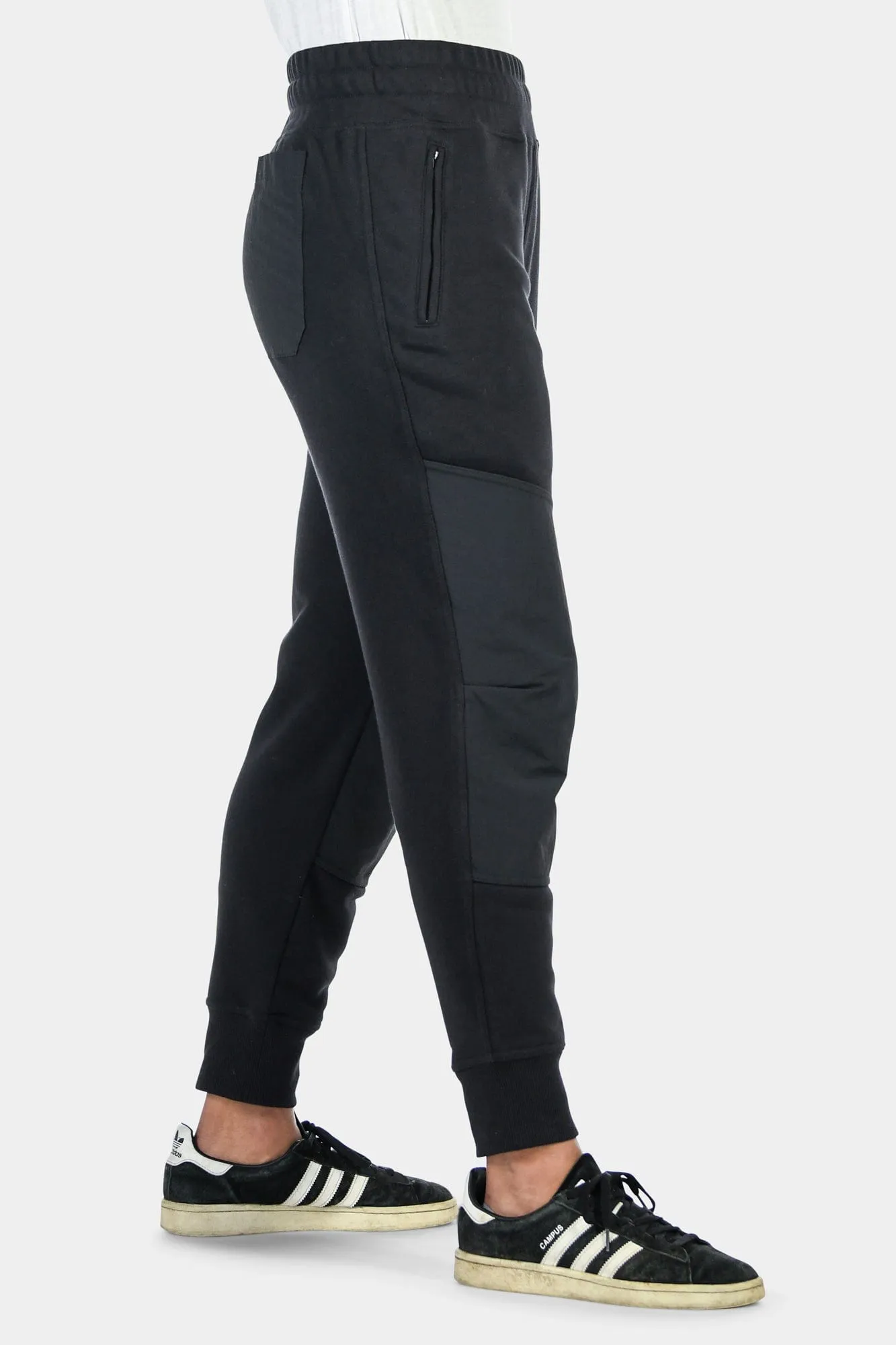 Flagger Fleece Jogger Work Pant in Black