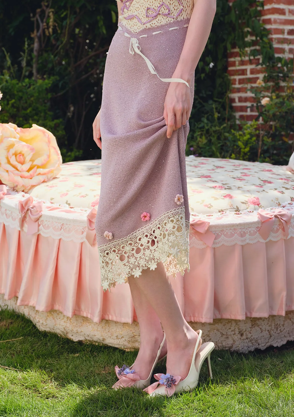 Floral Beauty Banquet Knit Dress