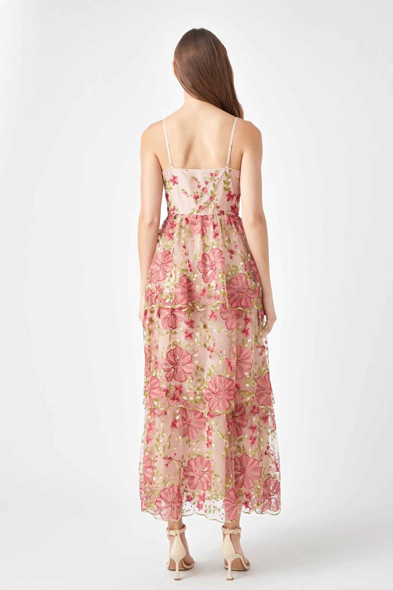 Floral Embroidered Maxi Dress