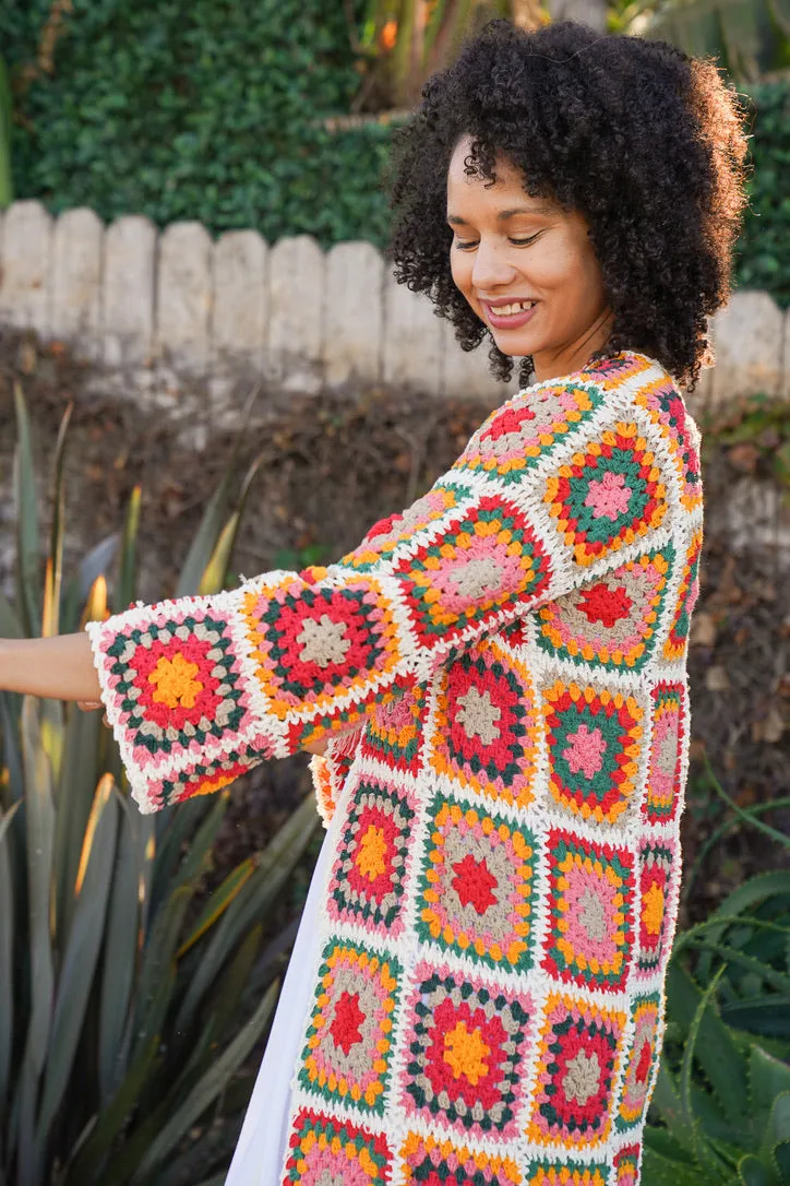 Flower Power Crochet Kimono