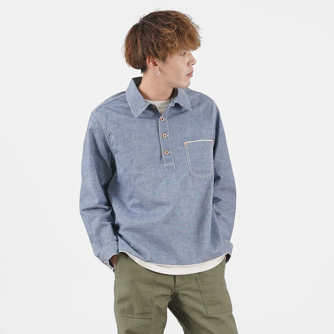 FOB FACTORY / F3487 Chambray pullover shirt