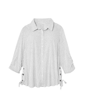 Hester Button Down | White / Black