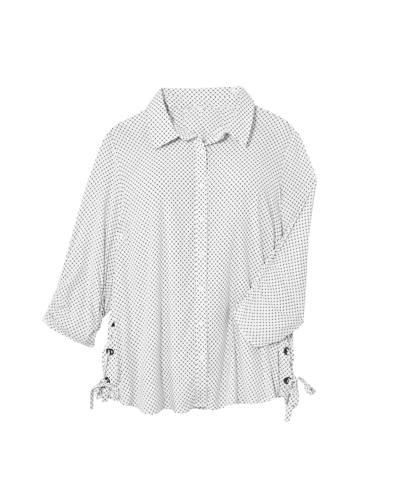 Hester Button Down | White / Black