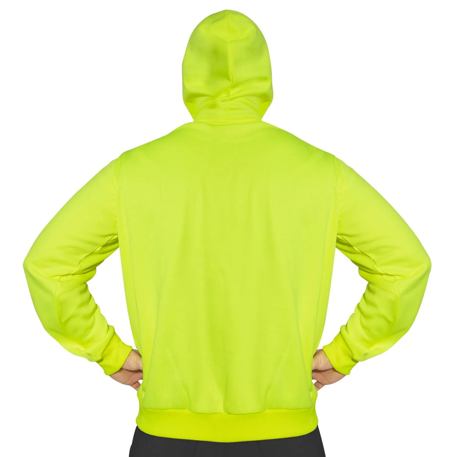 High-Vis Performance Hooded Sweatshirt - Safety Green