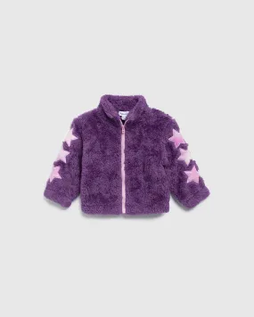 Infant Girl Patch Sherpa Jacket