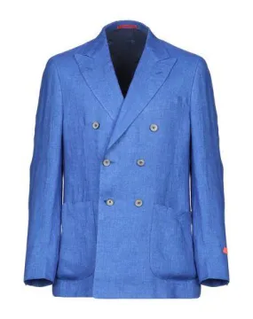 Isaia Man Blazer Blue 42 suit