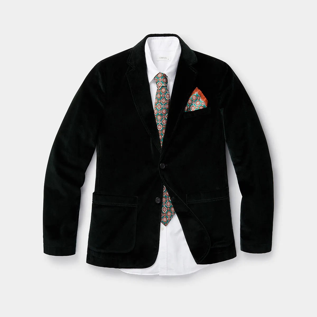 Ivy Green Velvet Blazer