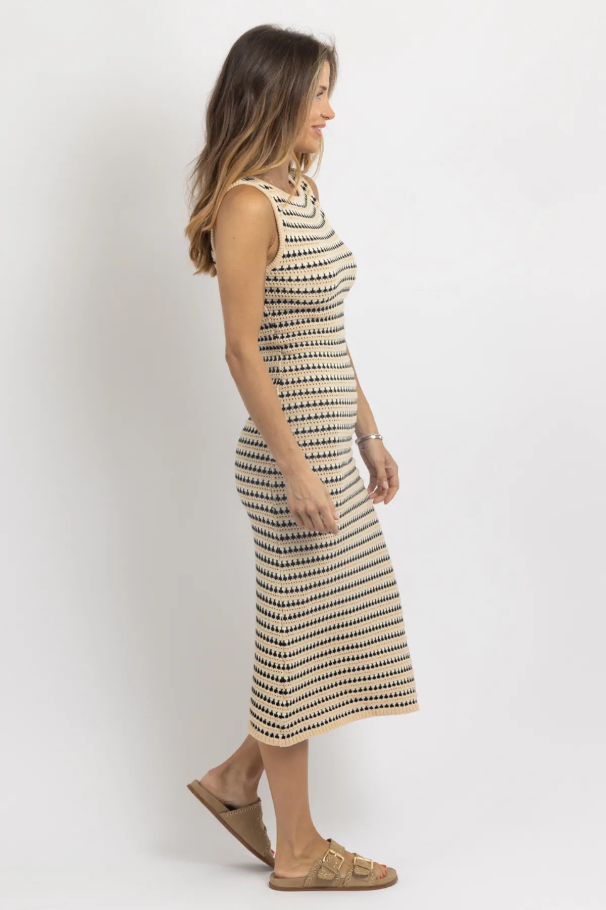 IYLA CROCHET STRIPED MIDI DRESS *BACK IN STOCK*