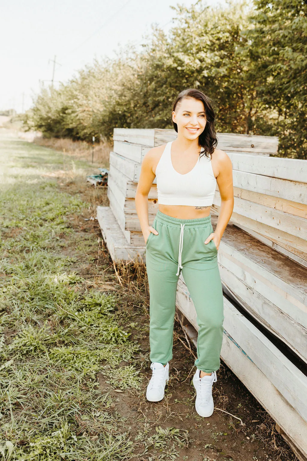 Jade // Stephanie Soft Cotton Jogger Pant