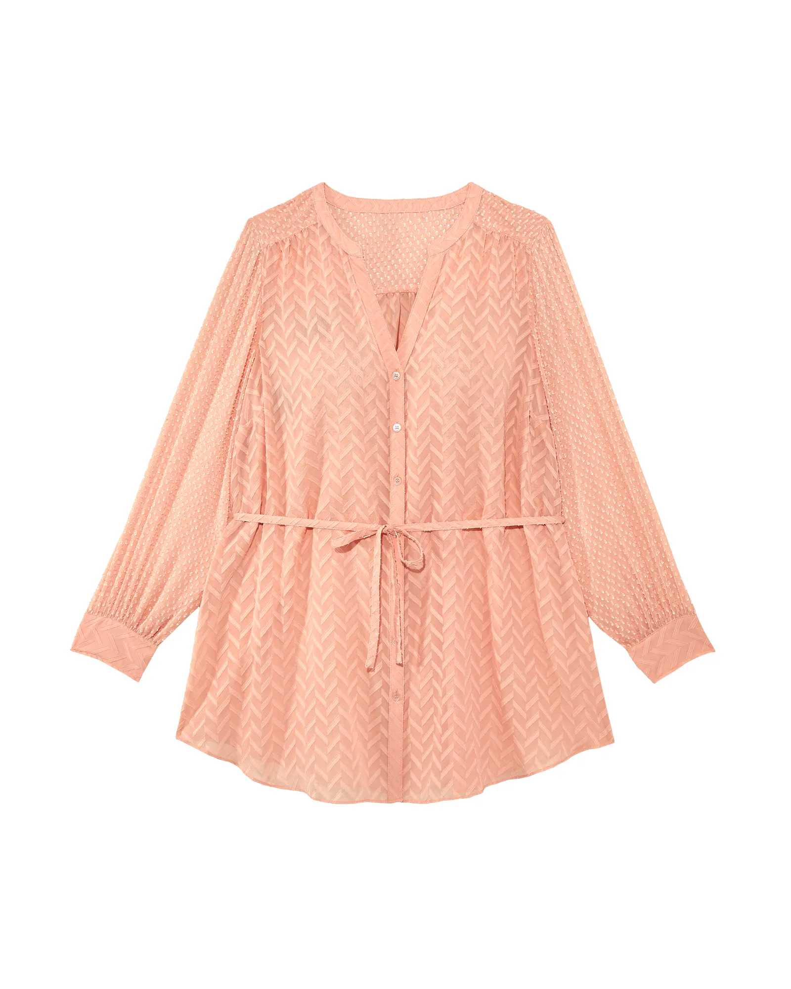 Jessica Tie-Waist Blouse | Pink