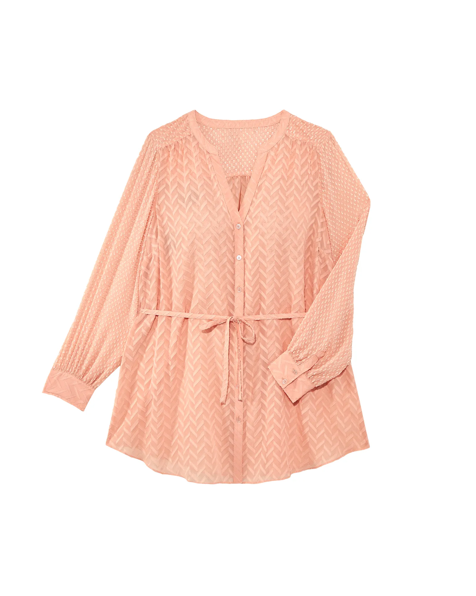 Jessica Tie-Waist Blouse | Pink