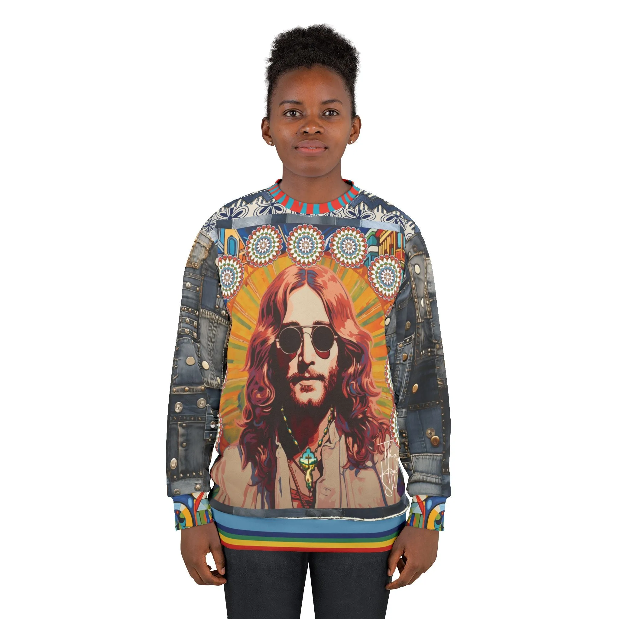 Jesus of Nazareth Retro 70s Edition Unisex Sweatshirt (Gold Label)