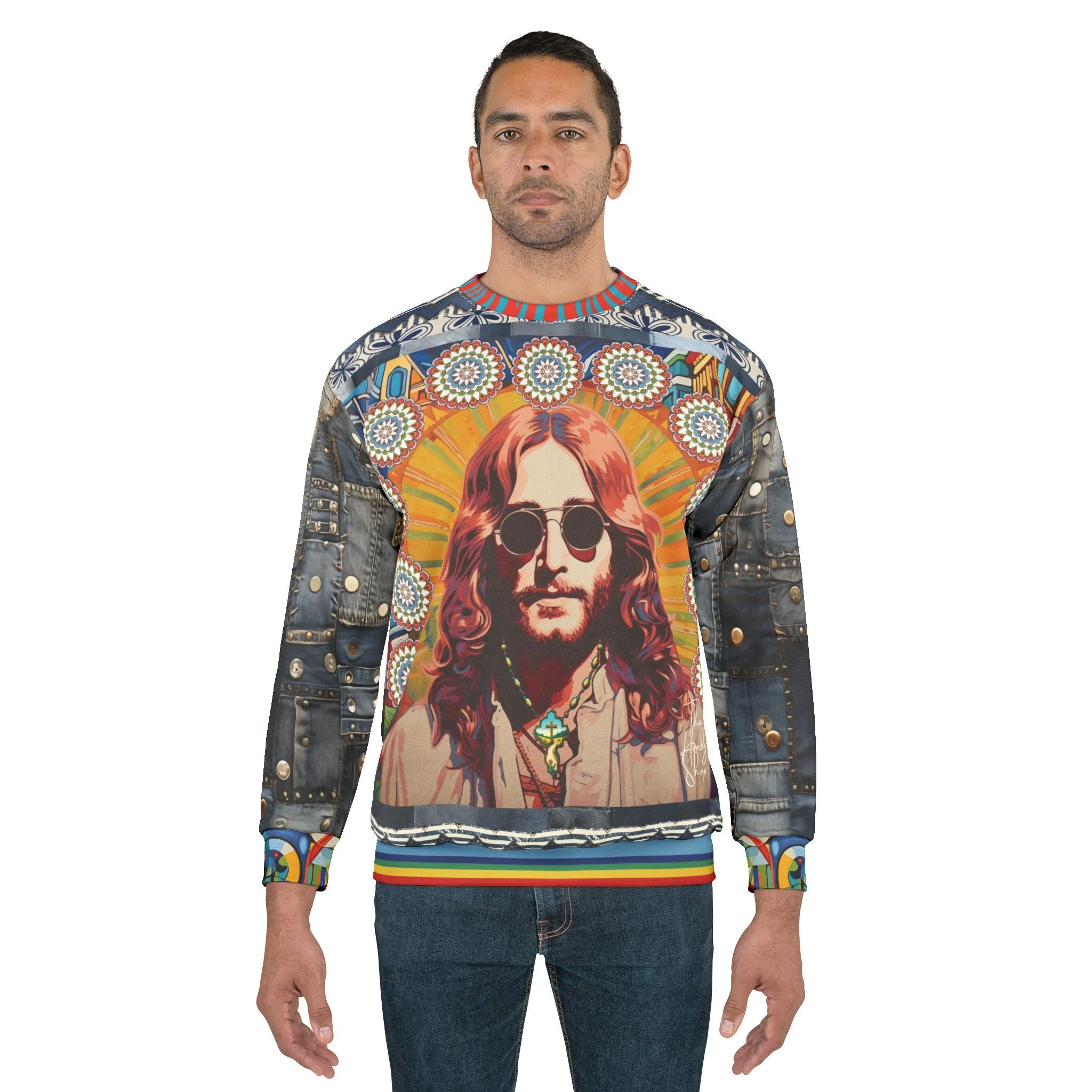 Jesus of Nazareth Retro 70s Edition Unisex Sweatshirt (Gold Label)