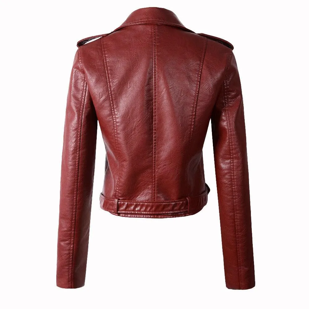 Katherine Women's Motorcycle Genuine Leather Jacket