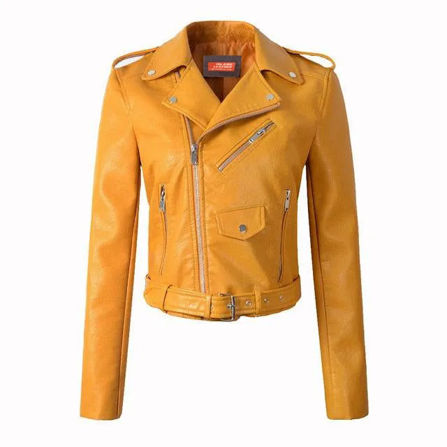 Katherine Women's Motorcycle Genuine Leather Jacket