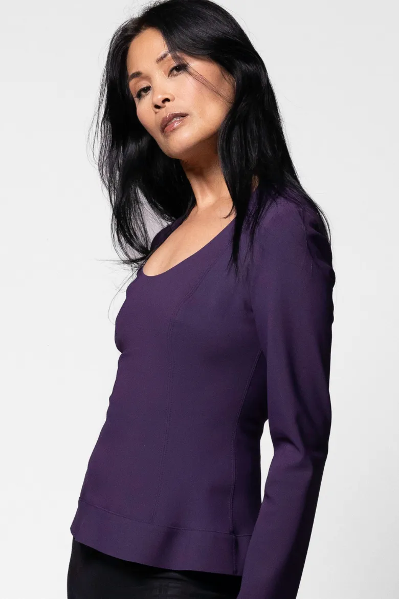 Kimiko Top - Black Orchid