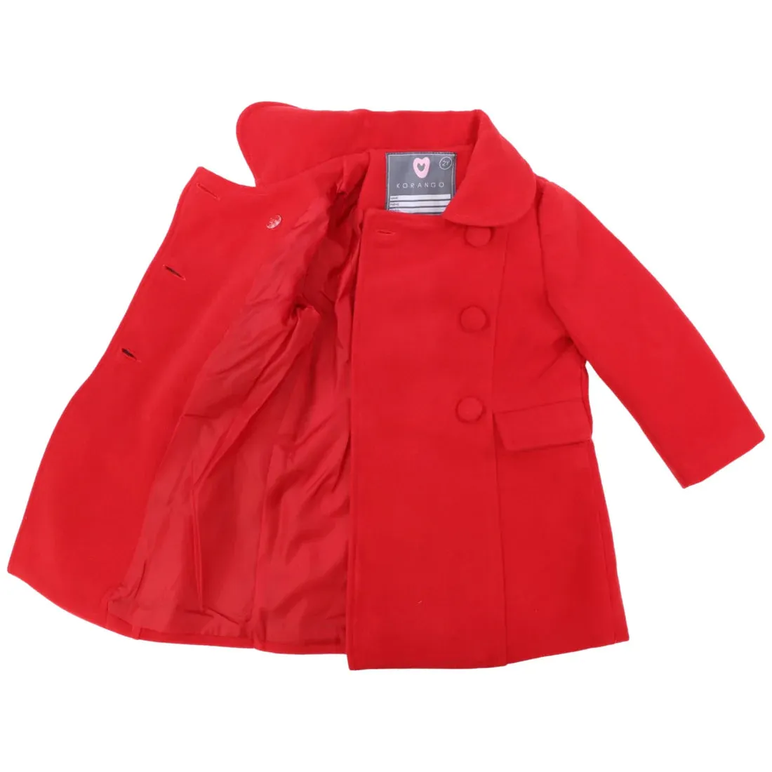 KORANGO LONG OVERCOAT RED