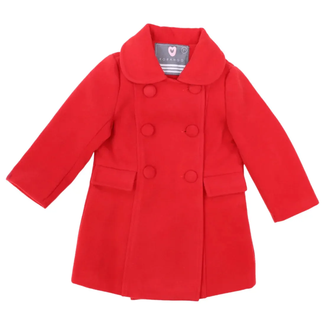 KORANGO LONG OVERCOAT RED