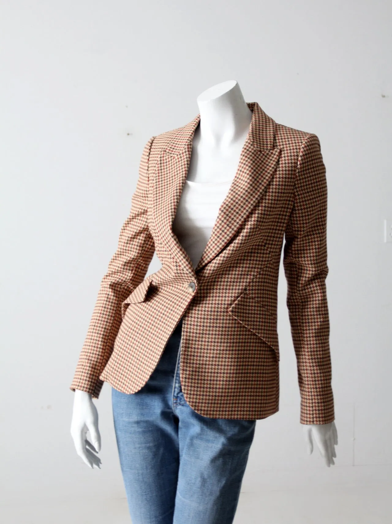 L'Agence houndstooth blazer