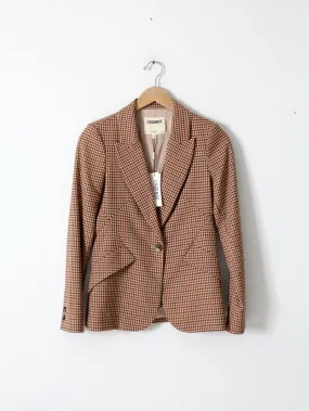 L'Agence houndstooth blazer