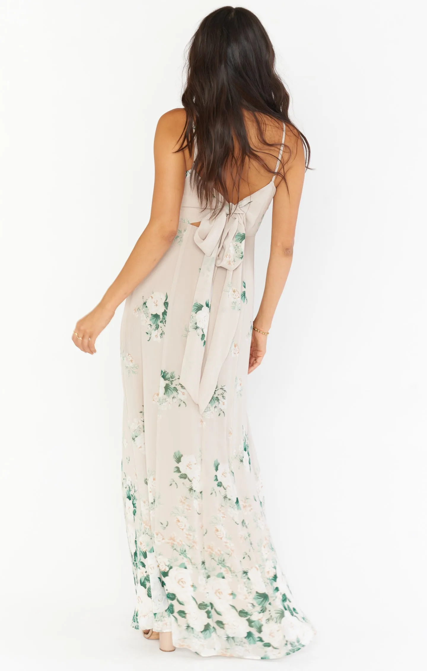 Lauren Tie Maxi Dress ~ Bouquet Toss