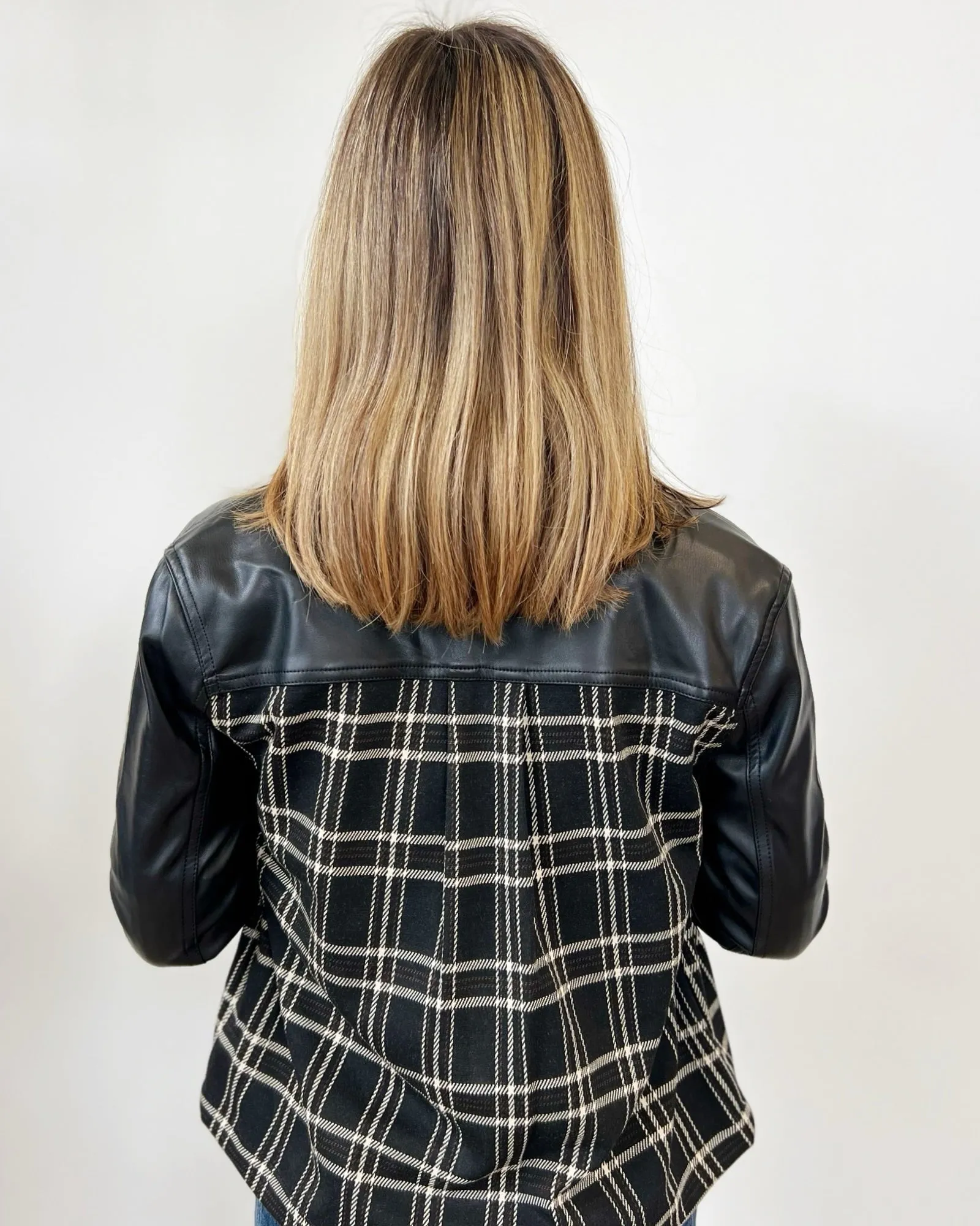 Lexi Jacket with Windowpane Detail