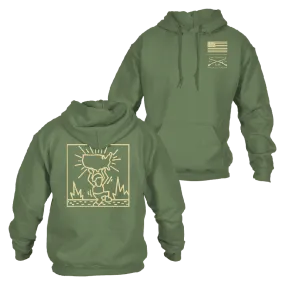 Lift The Nation Hoodie - Military Green