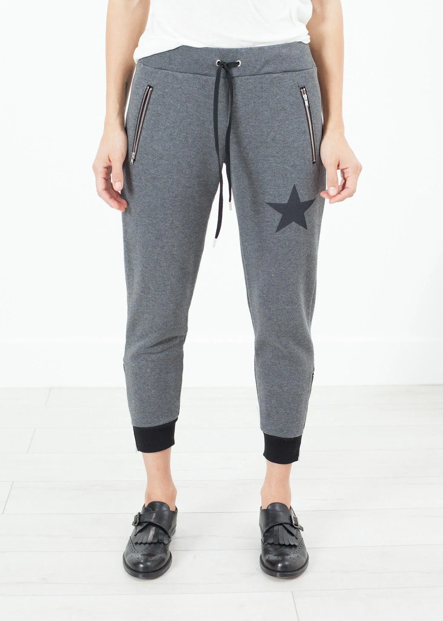 Loopwheeler Star Pant in Grey