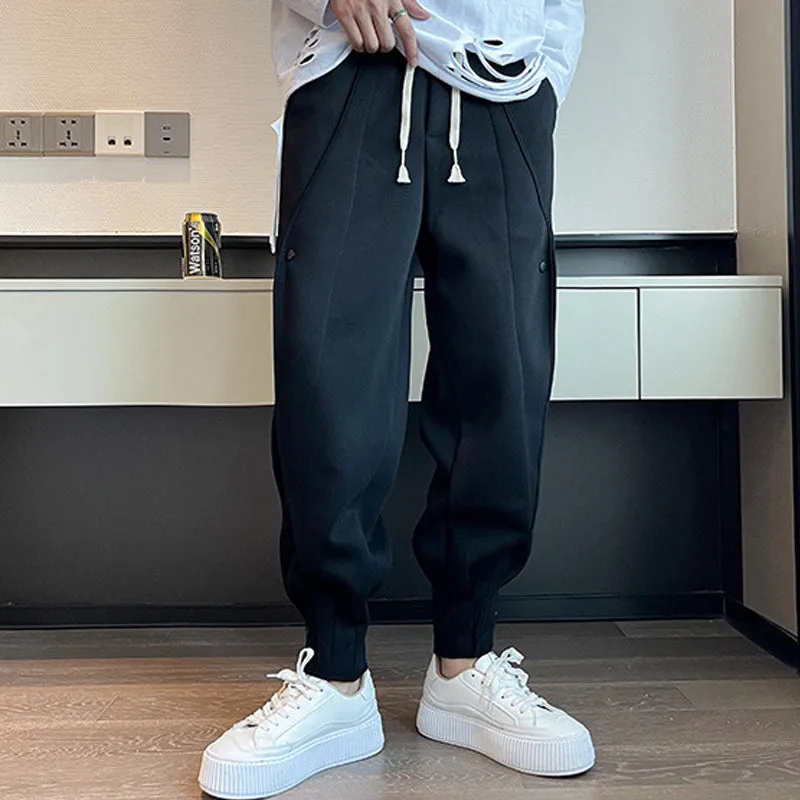 Loose and comfortable cargo gray sweatpants