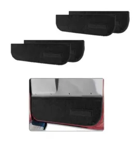 Lund Mildew Resistant Door Panel Lower Black GM Fullsize Truck/SUV 1966-72 - Pair