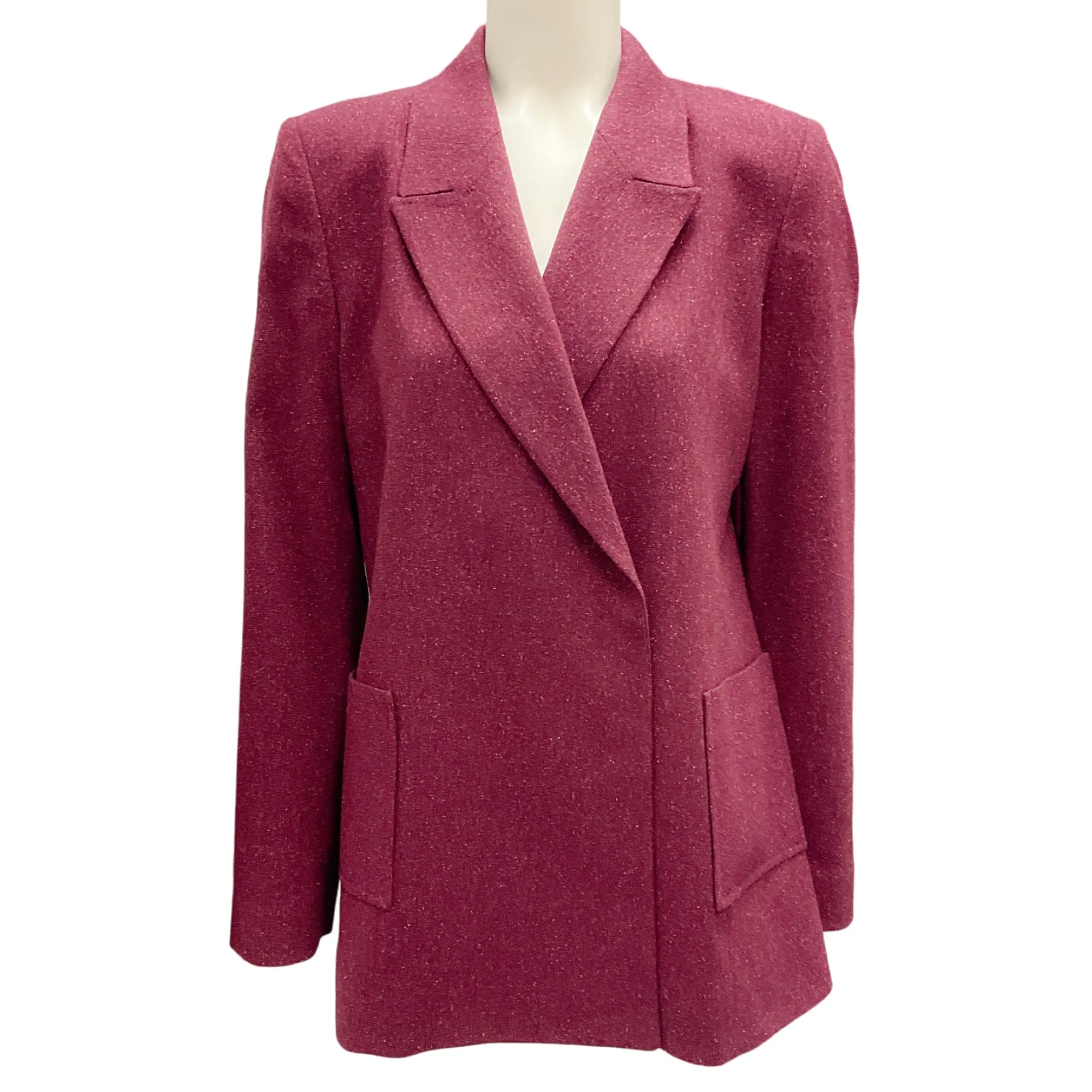 Malej Cherry Speckled Wool Blazer