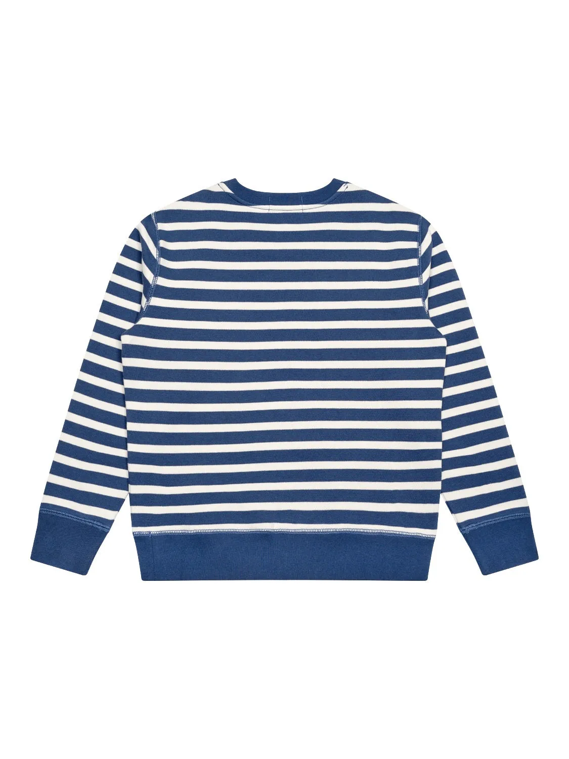 Maritimes Sweatshirt mit Polo Bär - Blau/Weiß