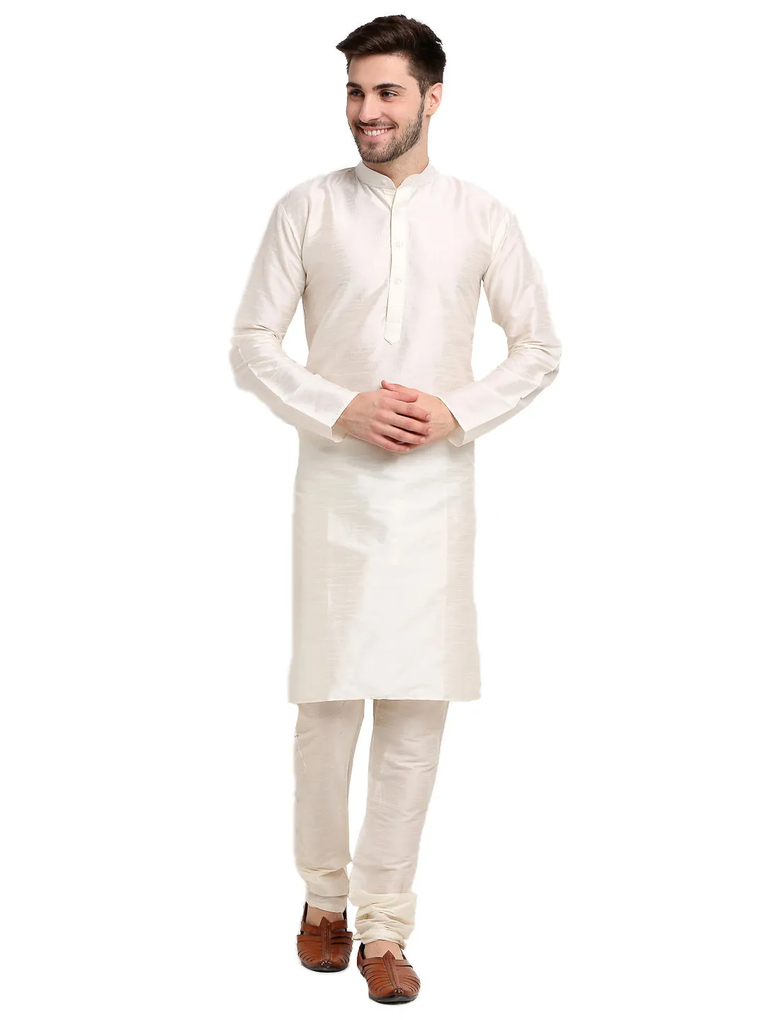 Men's Embroidered Nehru Jacket & Kurta Pyjama ( JOKPWC W-D 4029Mustard ) - Virat Fashions