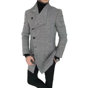 Men's Lapel Printed Jacket 15723764L