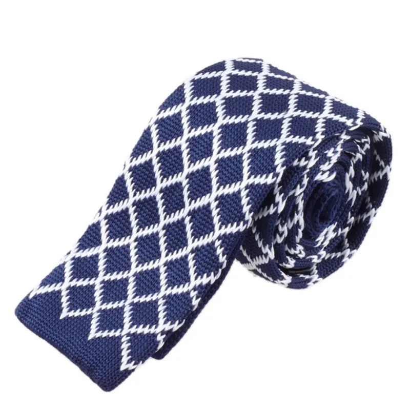 Men's Vintage Tie | Cotton Knit Fashion Accessory