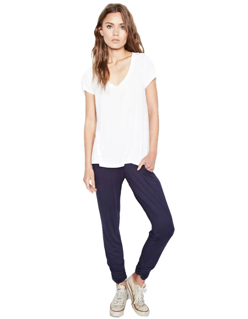 Michael Lauren Buzz Scoop Neck High Low Tee